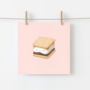 Cute S’more 5x5” Art Print